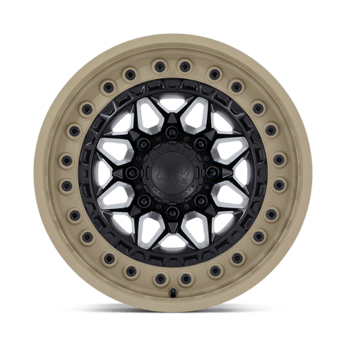 17x9 Black Rhino Alpha Matte Black With Sand Lip Wheel 6x135 (0mm)