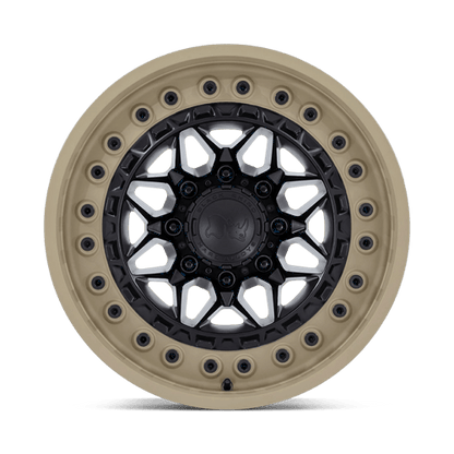 17x9 Black Rhino Alpha Matte Black With Sand Lip Wheel 6x135 (0mm)