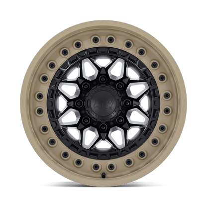 18x9 Black Rhino Alpha Matte Black With Sand Lip Wheel 5x5 (0mm)