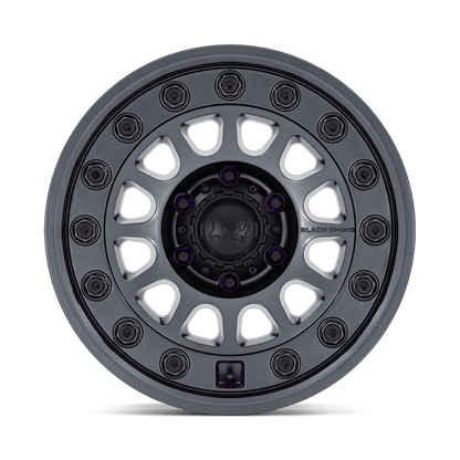 18x8.5 Black Rhino BR012 Outback Matte Gunmetal Wheel 6x5.5 (0mm)