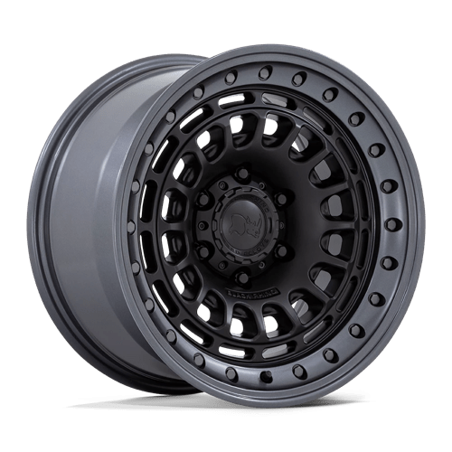 17x9 Black Rhino BR014 Sahara Matte Black W/ Gunmetal Lip Wheel 6x135 (0mm)