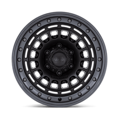 17x9 Black Rhino BR014 Sahara Matte Black W/ Gunmetal Lip Wheel 6x135 (-12mm)