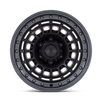17x9 Black Rhino BR014 Sahara Matte Black W/ Gunmetal Lip Wheel 5x5 (-12mm)