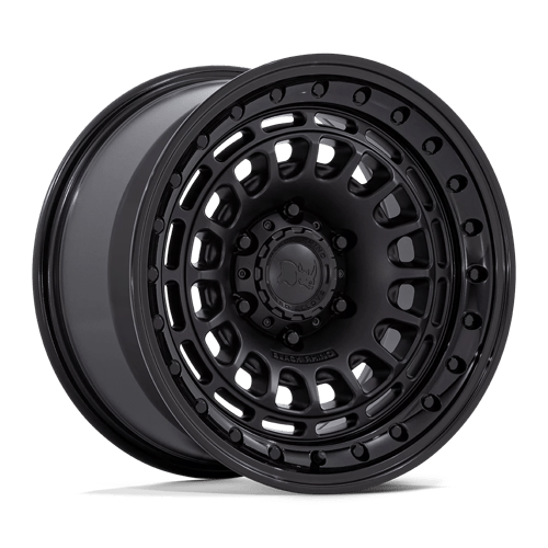17x9 Black Rhino BR014 Sahara Matte Black W/ Gloss Black Lip Wheel 6x4.5 (0mm)