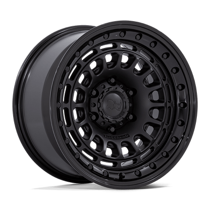 17x9 Black Rhino BR014 Sahara Matte Black W/ Gloss Black Lip Wheel 6x135 (0mm)