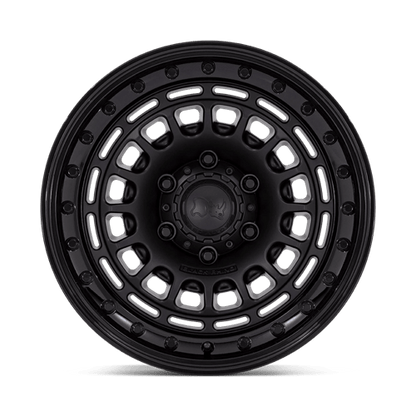 17x9 Black Rhino BR014 Sahara Matte Black W/ Gloss Black Lip Wheel 6x5.5 (0mm)