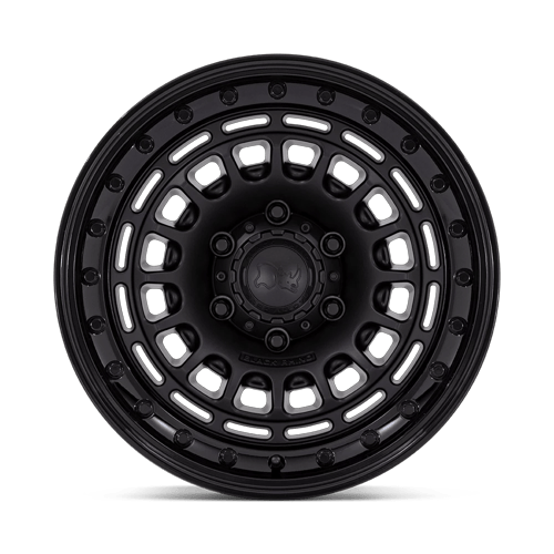 17x9 Black Rhino BR014 Sahara Matte Black W/ Gloss Black Lip Wheel 6x5.5 (0mm)