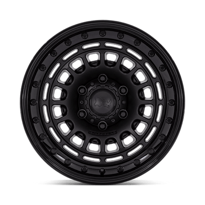 17x9 Black Rhino BR014 Sahara Matte Black W/ Gloss Black Lip Wheel 6x5.5 (0mm)
