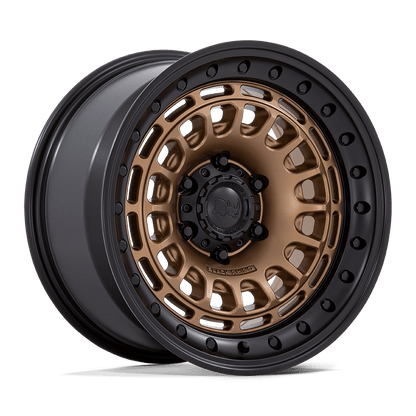 17x9 Black Rhino BR014 Sahara Matte Bronze W/ Gloss Black Lip Wheel 5x5 (0mm)