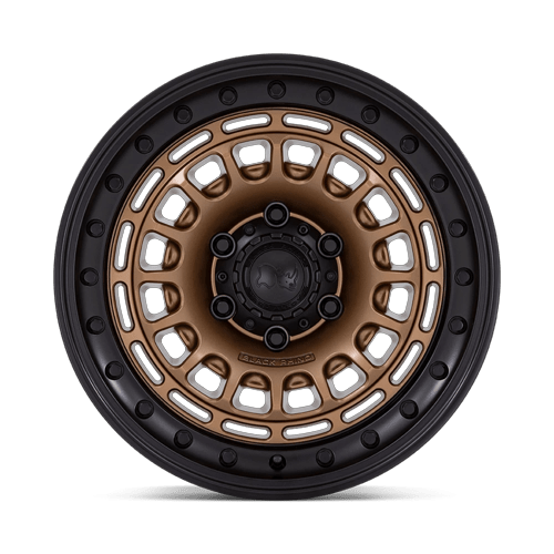 17x9 Black Rhino BR014 Sahara Matte Bronze Gloss Black Lip Wheel 6x4.5 (-12mm)