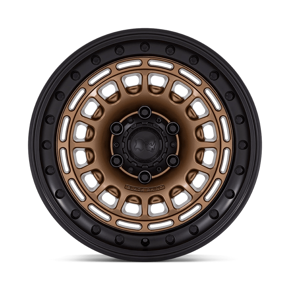 17x9 Black Rhino BR014 Sahara Matte Bronze W/ Gloss Black Lip Wheel 6x5.5 (0mm)