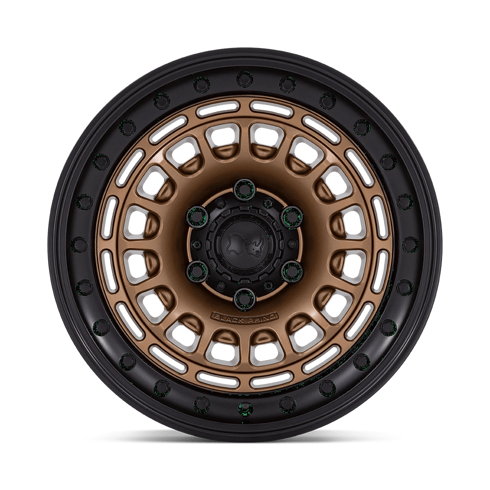 17x9 Black Rhino BR014 Sahara Matte Bronze W/ Gloss Black Lip Wheel 6x5.5 (0mm)