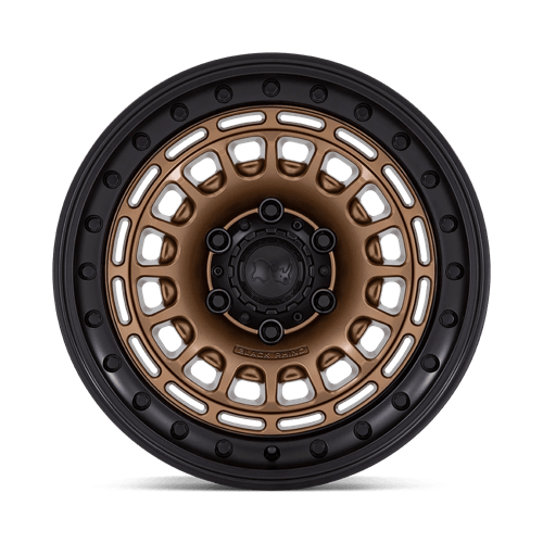 17x9 Black Rhino BR014 Sahara Matte Bronze W/ Gloss Black Lip Wheel 6x4.5 (0mm)
