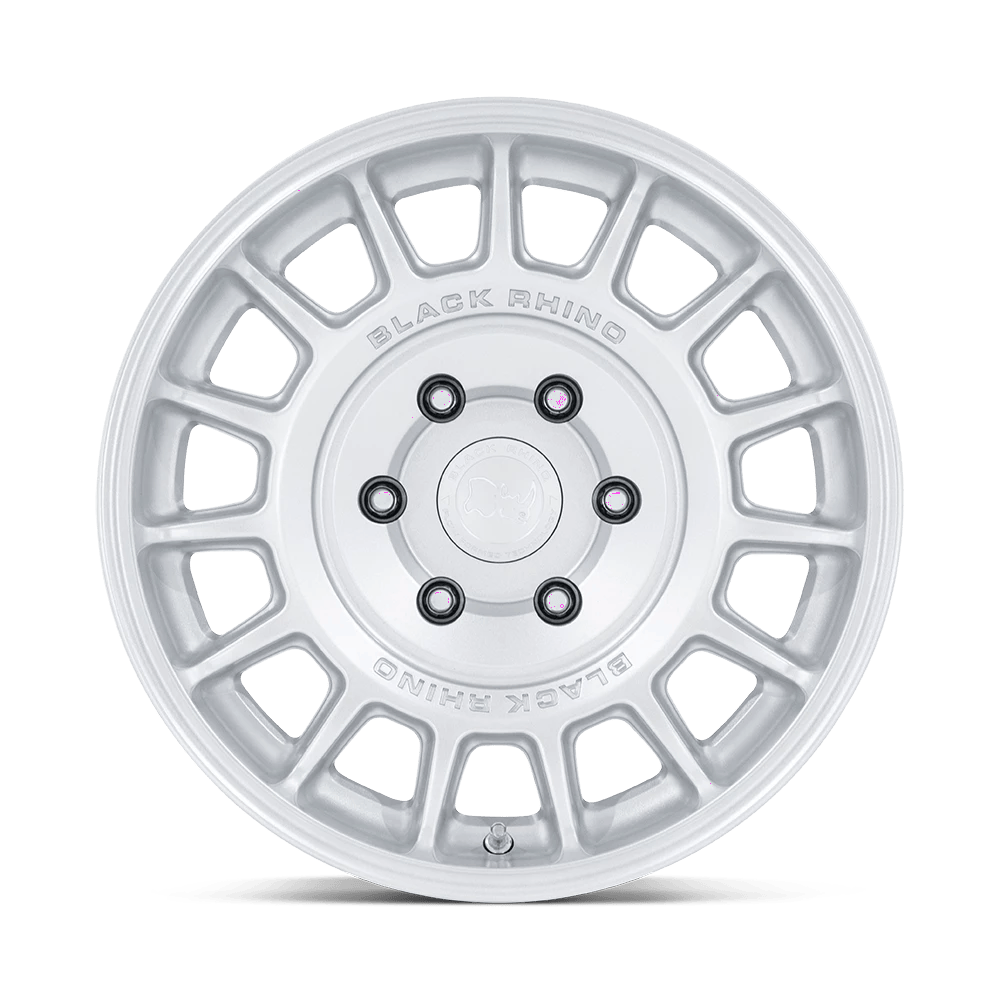 18x8 Black Rhino BR015 Voll Hyper Silver Wheel 5x4.5 (25mm)