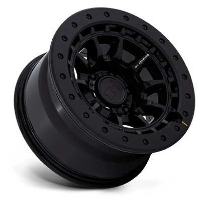 17x8.5 Black Rhino BR016 Tusk Gloss Black Wheel 6x4.5 (-10mm)
