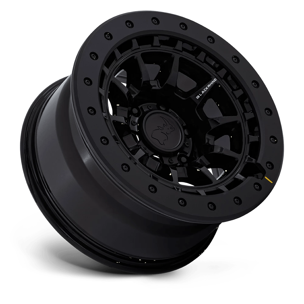 17x8.5 Black Rhino BR016 Tusk Gloss Black Wheel 6x5.5 (0mm)