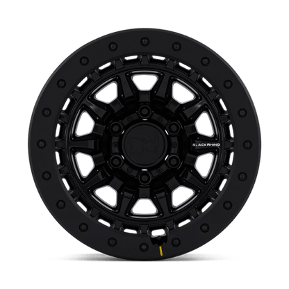 17x8.5 Black Rhino BR016 Tusk Gloss Black Wheel 6x5.5 (-10mm)