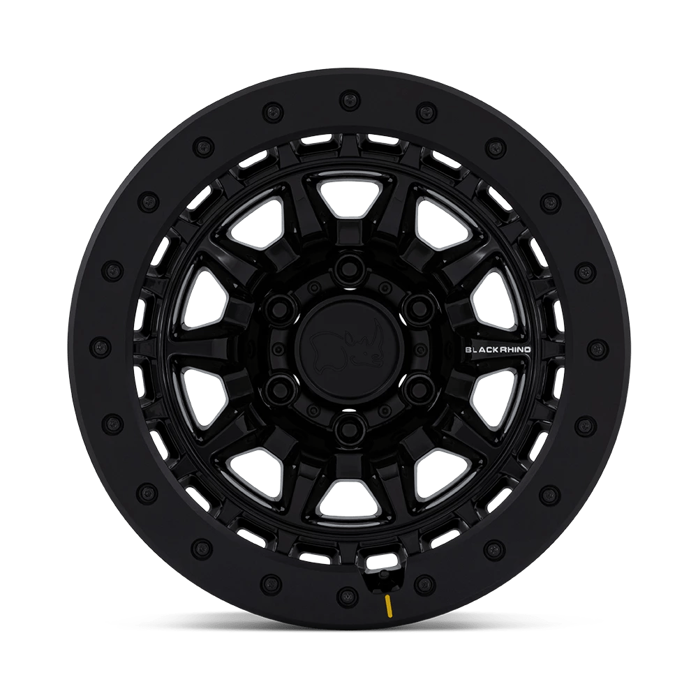 17x8.5 Black Rhino BR016 Tusk Gloss Black Wheel 6x5.5 (0mm)