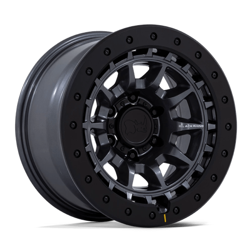 17x8.5 Black Rhino BR016 Tusk Matte Gunmetal Wheel 5x5.5 (-10mm)