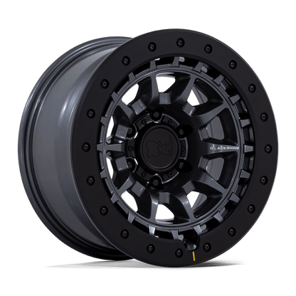 17x8.5 Black Rhino BR016 Tusk Matte Gunmetal Wheel 5x5.5 (-10mm)