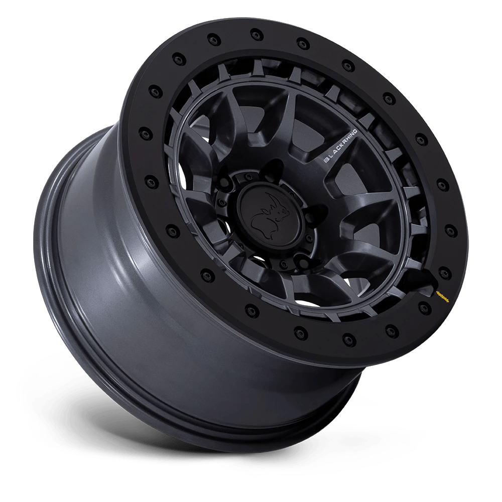 17x8.5 Black Rhino BR016 Tusk Matte Gunmetal Wheel 6x5.5 (-10mm)