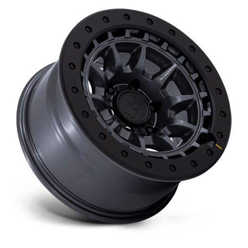 17x8.5 Black Rhino BR016 Tusk Matte Gunmetal Wheel 5x5 (-10mm)