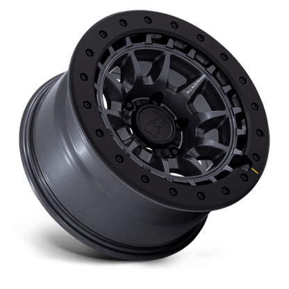 17x8.5 Black Rhino BR016 Tusk Matte Gunmetal Wheel 5x5 (0mm)