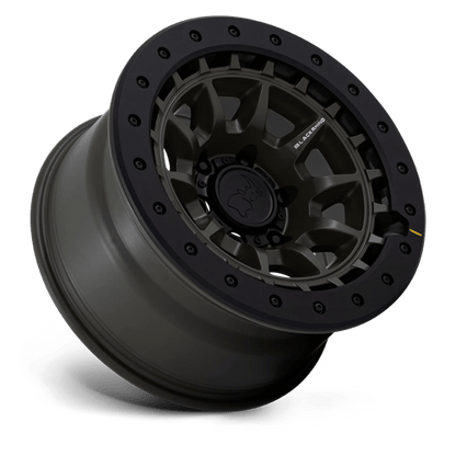 17x8.5 Black Rhino BR016 Tusk Olive Drab Green Wheel 6x4.5 (0mm)