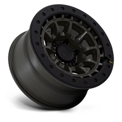 17x8.5 Black Rhino BR016 Tusk Olive Drab Green Wheel 5x5.5 (-10mm)