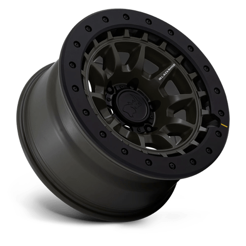 17x8.5 Black Rhino BR016 Tusk Olive Drab Green Wheel 6x5.5 (0mm)