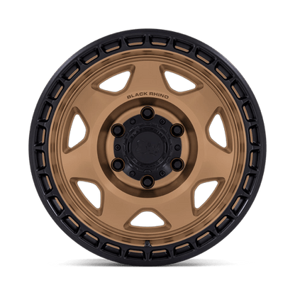 17x8.5 Black Rhino BR018 Voyager Matte Bronze Black Lip Wheel 6x120 (-10mm)