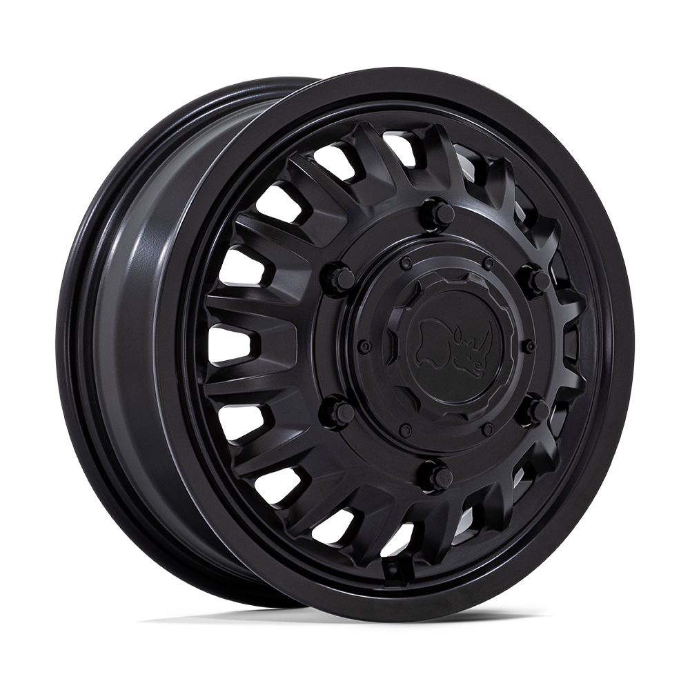 16x6 Black Rhino BR019 Aliso Matte Black DUALLY FRONT Wheel 6x205 (110mm)