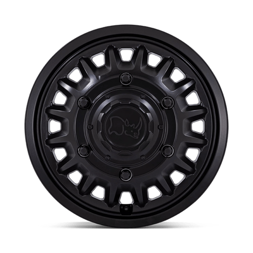 16x6 Black Rhino BR019 Aliso Matte Black DUALLY FRONT Wheel 6x205 (110mm)
