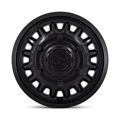 16x6 Black Rhino BR019 Aliso Matte Black DUALLY FRONT Wheel 6x205 (110mm)