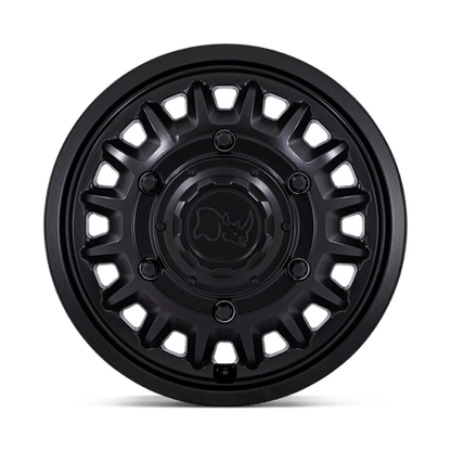 16x6 Black Rhino BR019 Aliso Matte Black DUALLY REAR Wheel 6x205 (-130mm)