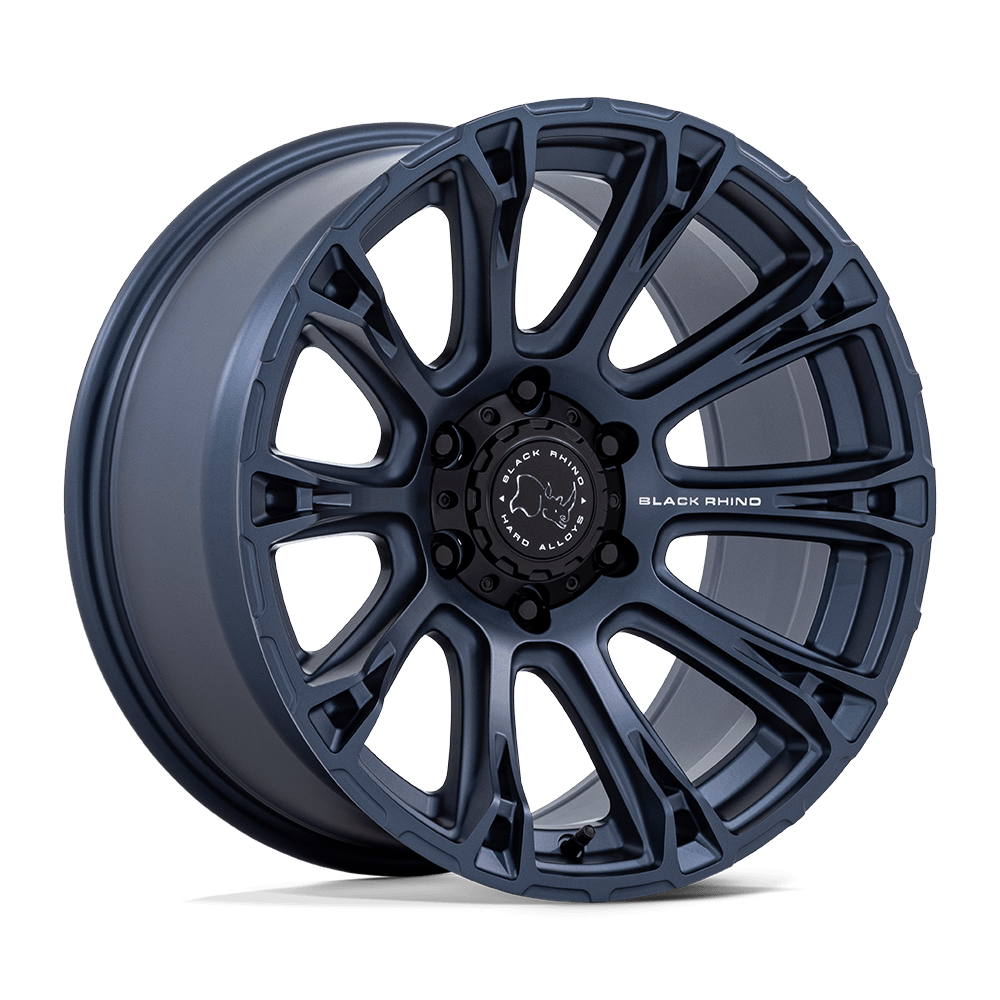 17x8.5 Black Rhino BR020 Diamondback Metallic Blue Wheel 5x4.5 (25mm)