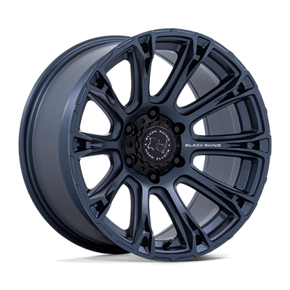 17x9 Black Rhino BR020 Diamondback Metallic Blue Wheel 6x5.5 (-12mm)