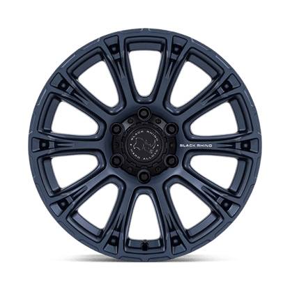 17x8.5 Black Rhino BR020 Diamondback Metallic Blue Wheel 6x5.5 (25mm)