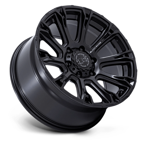 17x8.5 Black Rhino BR020 Diamondback Matte Black Wheel 6x5.5 (25mm)