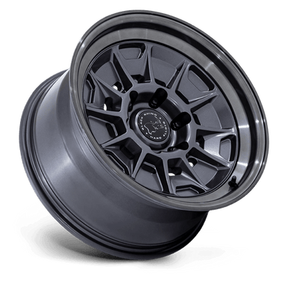 17x8.5 Black Rhino BR021 Mondo Matte Gunmetal W/ Gloss Gray Wheel 6x5.5 (-10mm)