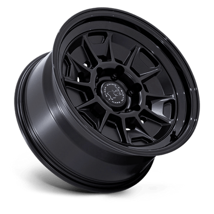 17x8.5 Black Rhino BR021 Mondo Matte Black W/ Gloss Black Wheel 6x5.5 (-10mm)