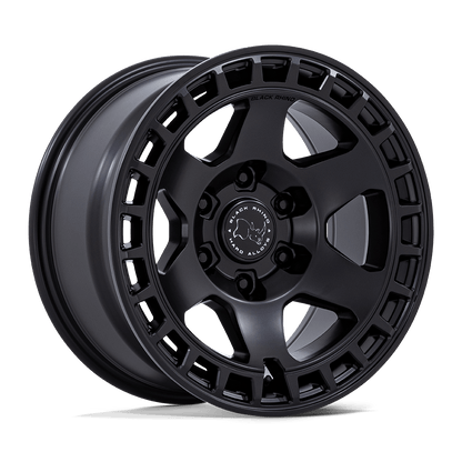 18x8 Black Rhino Hard Alloys BR022 Bahari Matte Black Wheel 6x5.5 (45mm)
