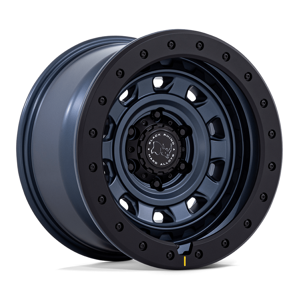 17x9 Black Rhino BR023 Xplorer Metallic Blue Matte Black Lip Wheel 6x5.5 (-12mm)