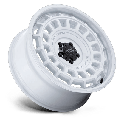 17x8.5 Black Rhino Hard Alloys BR024 AWOL Glossy White Wheel 6x5.5 (25mm)