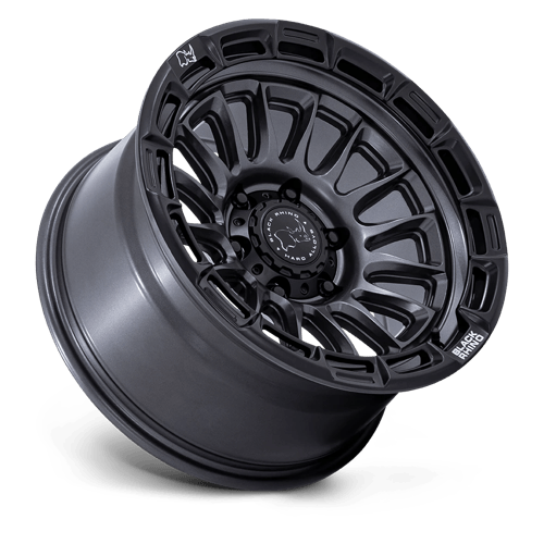 17x9 Black Rhino BR025 Rival Matte Gunmetal W/ Matte Black Lip Wheel 6x5.5 (1mm)