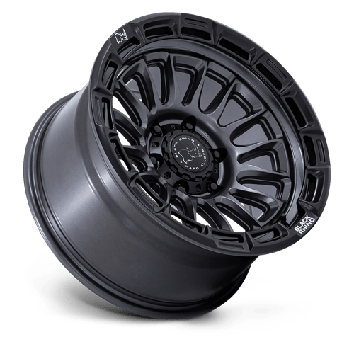 17x8.5 Black Rhino BR025 Rival Matte Gunmetal W/ Matte Black Wheel 5x5 (10mm)