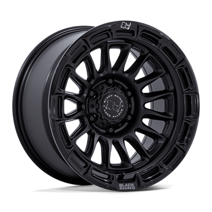 17x9 Black Rhino BR025 Rival Matte Black W/ Gloss Black Lip Wheel 6x5.5 (1mm)