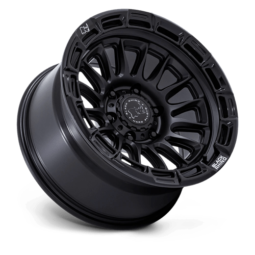 17x9 Black Rhino BR025 Rival Matte Black W/ Gloss Black Lip Wheel 6x5.5 (1mm)