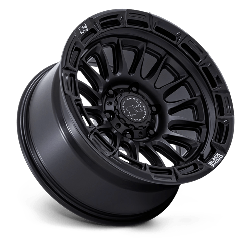 17x9 Black Rhino BR025 Rival Matte Black W/ Gloss Black Lip Wheel 6x5.5 (1mm)