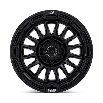 17x8.5 Black Rhino BR025 Rival Matte Black W/ Gloss Black Lip Wheel 6x5.5 (25mm)